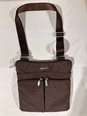 Brown Crossbody Shoulder Bag - Travel Organizer